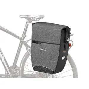 Ibera BA23 Panniers šedo-černá nosičová brašna obraz