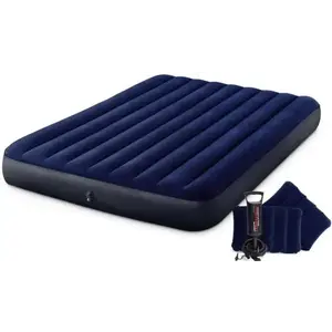 Intex Nafukovací postel 64765 QUEEN Dura-Beam 152x203x25 cm + Ruční pumpa, polštářky (VÝPRODEJ) obraz