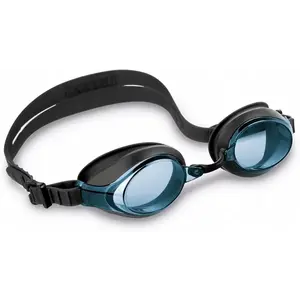 Intex Plavecké brýle Racing Antifog Silicon - šedá/modrá obraz