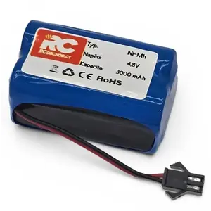 IQ models Akumulátor Ni-Mh 4.8V 3000 mAh modrý konektor 2SM kostka obraz