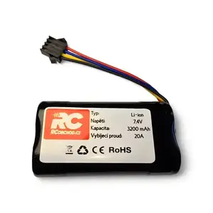 IQ models Li-ion 7, 4V 3200 mAh 4SM černý akumulátor s konektorem obraz