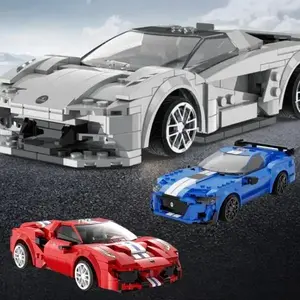 IQ models Lotus Evija, Red Race Car a Blue Knight velký set RC stavebnic obraz