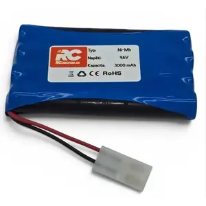 IQ models Ni-MH 9.6V 3000 mAh modrý akumulátor s konektorem Tamiya velký obraz