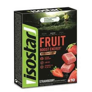 Isostar Fruit Boost Energy jahodové želé s kofeinem 10x10 g obraz