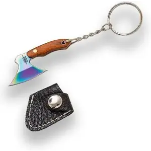 Joker Axe Damascus Imitation Rainbow 52 mm přívěsek na klíče obraz