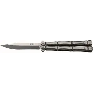 Joker Bones Butterfly černý nerezový 110 mm nůž motýlek obraz