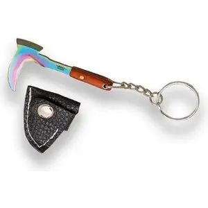 Joker Scythe Axe Damascus Imitation Rainbow 62 mm přívěsek na klíče obraz