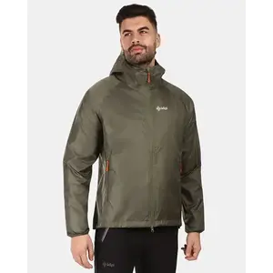 KILPI JALUU-U Tmavě zelená unisex nepromokavá bunda - S obraz