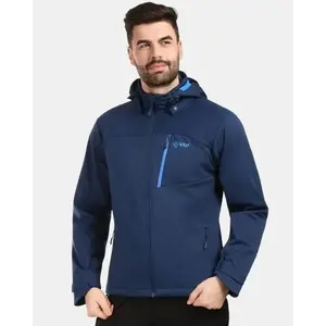 KILPI ONTAVIO-M Tmavě modrá pánská softshellová bunda - 3XL obraz