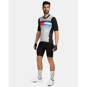 KILPI RIVAL-M Černý cyklistický dres + KILPI PRESSURE-M Černé cyklistické šortky - L obraz