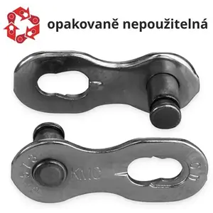 KMC spojka řetezu e1-e8 EPT stříbrná baleno po 5 kusech, cena za balení obraz