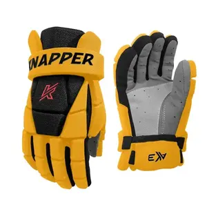 Knapper Hokejbalové rukavice AK3 v2 JR - Junior, žlutá, 12 obraz