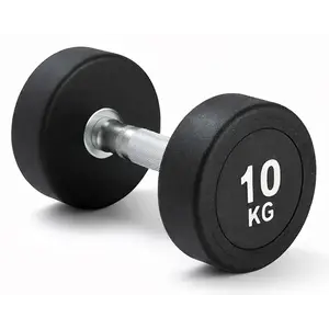 Kubisport Jednoruční činka 10 kg oválná černá obraz