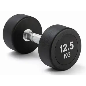 Kubisport Jednoruční činka 12, 5 kg oválná černá obraz