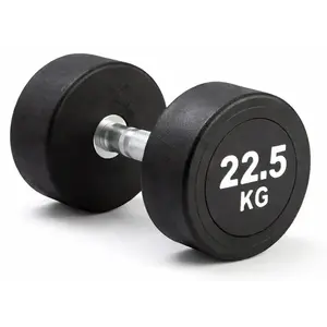 Kubisport Jednoruční činka 22, 5 kg oválná černá obraz