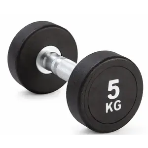 Kubisport Jednoruční činka 5 kg oválná černá obraz
