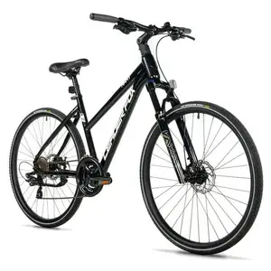 Leader Fox AWAY LADY 28 BLACK SHINY - velikost rámu 16, 5 palců obraz