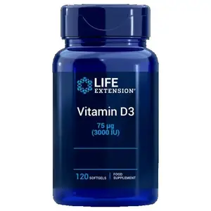 Life Extension Vitamin D3 3000IU 120 Tobolek obraz