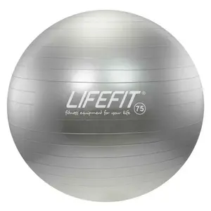 Lifefit Gymnastický míč Anti-burst 75 cm stříbrný obraz