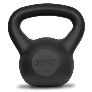 LIFEFIT Steel černá 32kg kettlebell činka obraz
