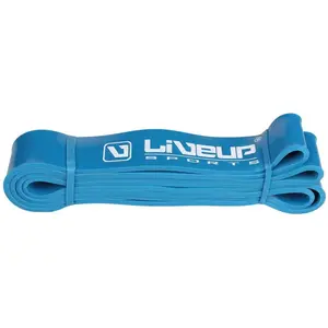 LiveUp Aerobic guma posilovací guma 208 x 0, 45 cm modrá - S obraz