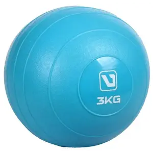 LiveUp Weight ball míč na cvičení modrá - 3 kg obraz
