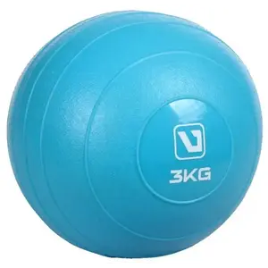 LiveUp Weight ball míč na cvičení modrá POUZE 3 kg (VÝPRODEJ) obraz