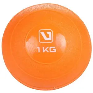 LiveUp Weight ball míč na cvičení oranžová - 1 kg obraz
