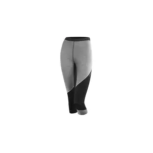 Löffler 3/4 TRANSTEX MERINO 2022 šedé dámské spodní prádlo - 34/XS - černá/šedá obraz