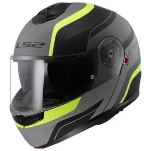 LS2 Vyklápěcí přilba FF908 Strobe II Monza černo-fluo žlutá - S - 55-56 cm obraz