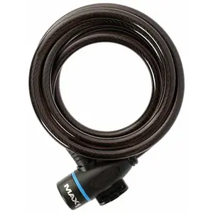 Max1 černý 1800x8 mm spirálový zámek se 4 klíči obraz