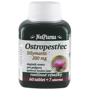 MedPharma Ostropestřec, silymarin 67 tablet (VÝPRODEJ) obraz