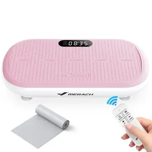 Merach 2440 vibrační plošina, nosnost 200 kg, Bluetooth a 10 režimů, růžová obraz