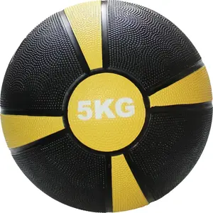 Merc sport Medicinbal gumový 5 kg – žlutý obraz