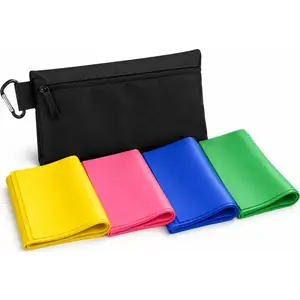Merc sport Sada posilovacích gum TPE 120 × 15 cm, 4 ks s pouzdrem obraz