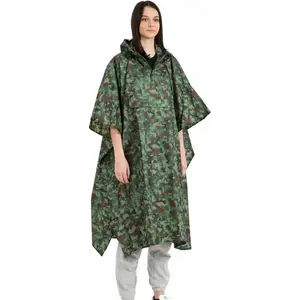 Merc sport Turistické nylonové poncho do deště – maskáčové obraz