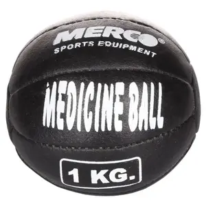 Merco Black Leather kožený medicinální míč - 6 kg obraz
