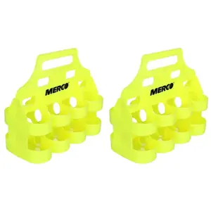 Merco Bottle Carrier 8 žlutá sada dvou plastových nosičů lahví - 1 sada obraz