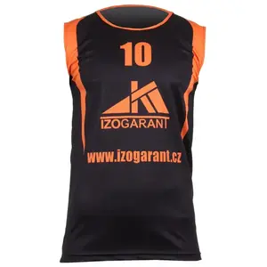 Merco černo-oranžový sublimovaný basketbalový dres - S obraz