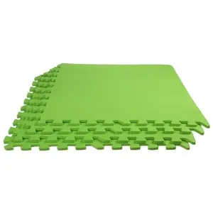 Merco Colored Puzzle fitness podložka zelená - 4 ks obraz