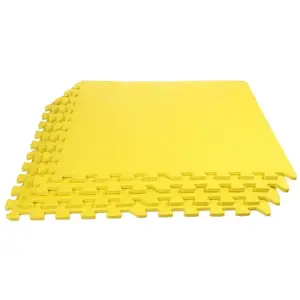 Merco Colored Puzzle fitness podložka žlutá - 4 ks obraz