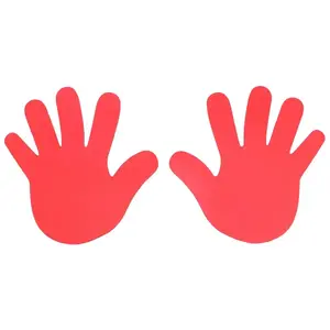 Merco Hand značka na podlahu červená - 1 pár obraz