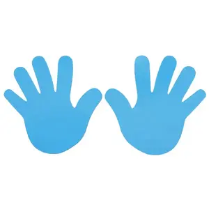 Merco Hand značka na podlahu modrá - 1 pár obraz