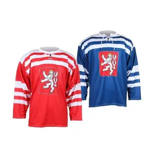 Merco hokejový dres ČSR 1947 replika - vlastní potisk - XS - modrá obraz