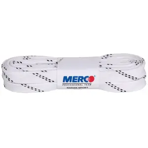 Merco PHW-10 tkaničky do bruslí voskované bílá - 270 cm obraz
