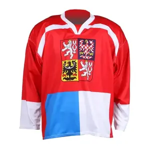 Merco hokejový dres ČR Nagano 1998 replika červená - bez potisku - S obraz