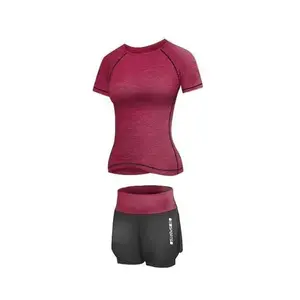 Merco Runner Short 2W fitness set plum - S obraz