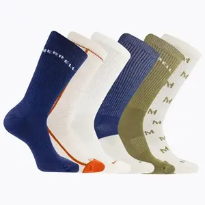 Merrell Ponožky Mea33694c6b2 Nvast Recycled Cushion Crew (6 Packs) Navy Assorted - S/M EU 35-39 obraz