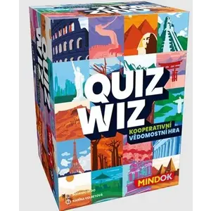 Mindok Quiz Wiz kooperativní vědomostní karetní hra obraz
