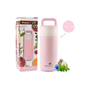 Mixit 2go termoska s čajovým sítkem 420 ml růžová obraz